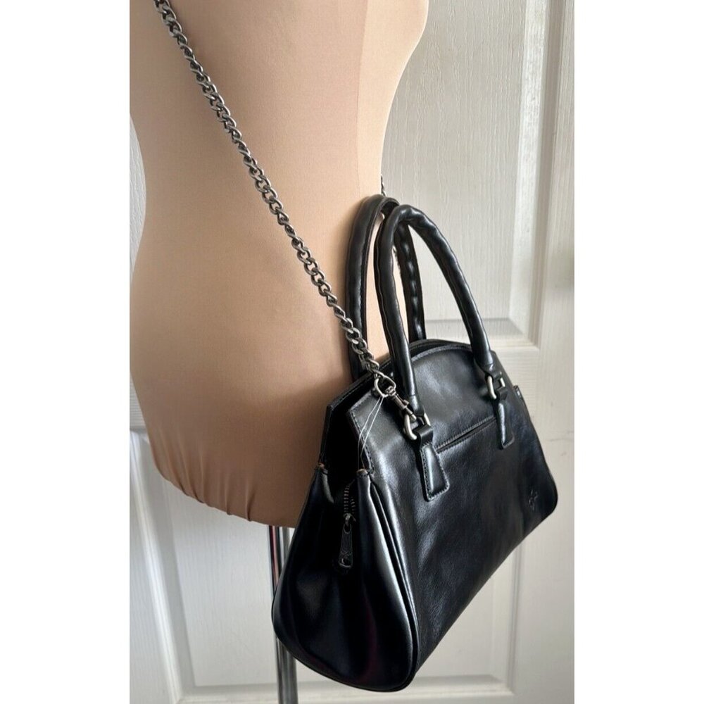 Patricia Nash Leather Marianna Top Handle Satchel Handbag Black - Picture 12 of 16